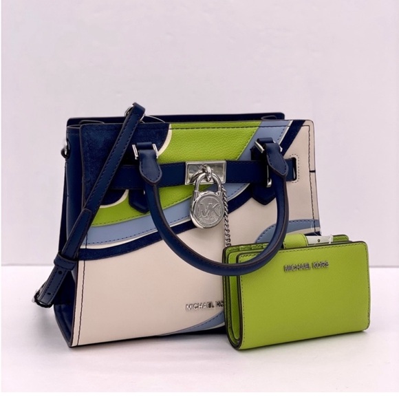 Michael Kors Small Hamilton Satchel Crossbody and Wallet Set - Picture 9 of 13